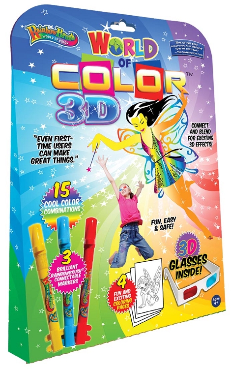 3D Fairies Kit with 3 RainbowBrush markers and 3D glasses