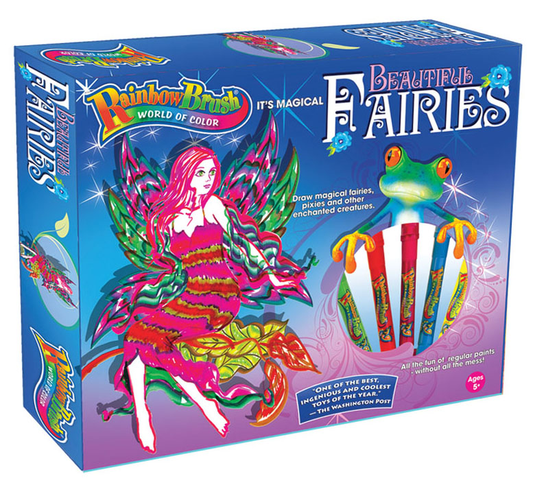 Beautiful Fairies Activity Kit with 5 RainbowBrush markers, 
