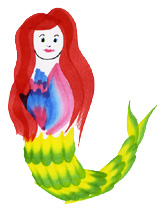 RainbowBrush mermaid